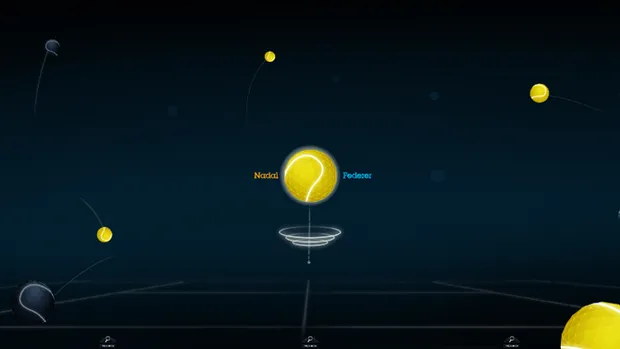 A tennis ball graphic in software.